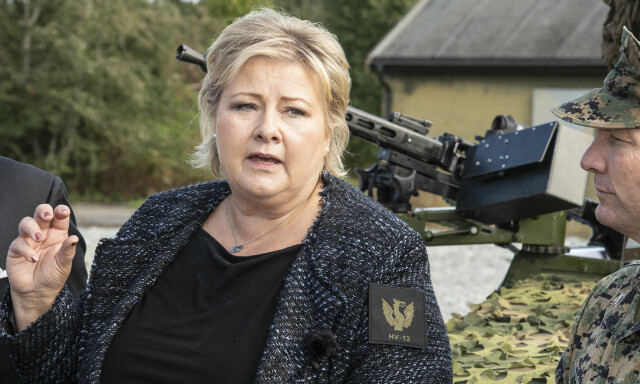 Erna: US Marines kan bli på Værnes "i det uendelige"
